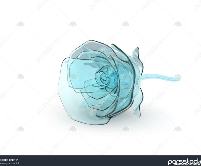 گل رز از شیشه ای نسخه آبی 1398131