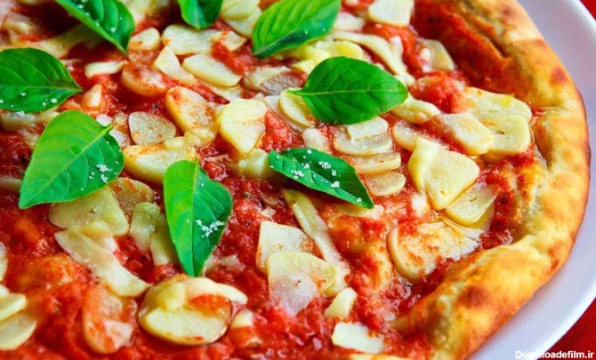 دانلود تصویر پیتزا از نزدیک