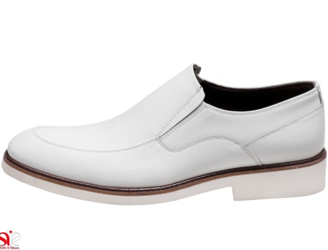 کفش دامادی رنگ سفید مدل فابی