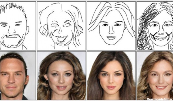 این هوش مصنوعی یک نقاشی چهره ساده را به یک عکس پرتره تقریبا واقعی ...
