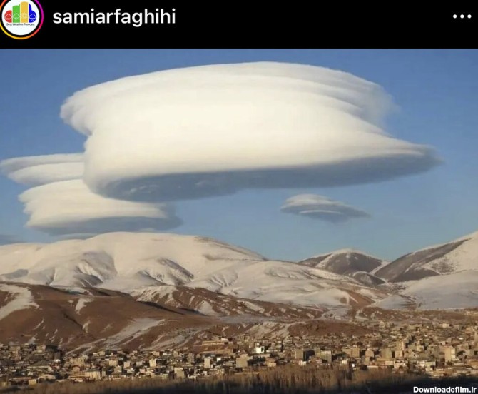 عکس | ابرهای عجیب و بحث برانگیز در آسمان خلخال، چند ساعت قبل از زلزله دیشب ترکیه
