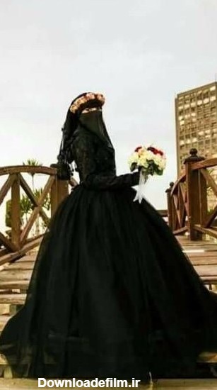 این عروس و داماد چرا لباس سیاه پوشیدن+  عکس