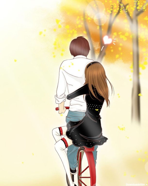 عکس فانتزی و کارتونی ژاپنی دختر و پسر عاشقانه و رومانتیک