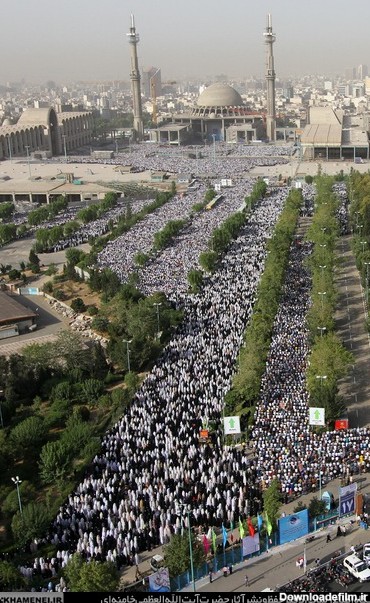 تصاویر هوایی نماز عید فطر