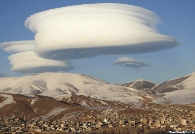 عکس | ابرهای عجیب و بحث برانگیز در آسمان خلخال، چند ساعت قبل از زلزله دیشب ترکیه
