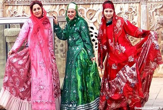 شاخصه‌های زیبایی و رنگ‌شناسی لباس زنان قشقایی