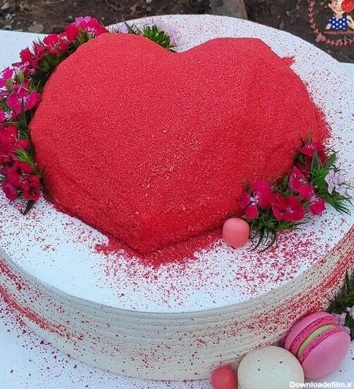 کیک قلب سوپرایزی
