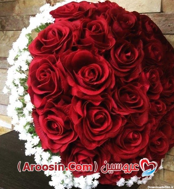 دسته گل عروس رز قرمز - آلبوم عکس عروسی