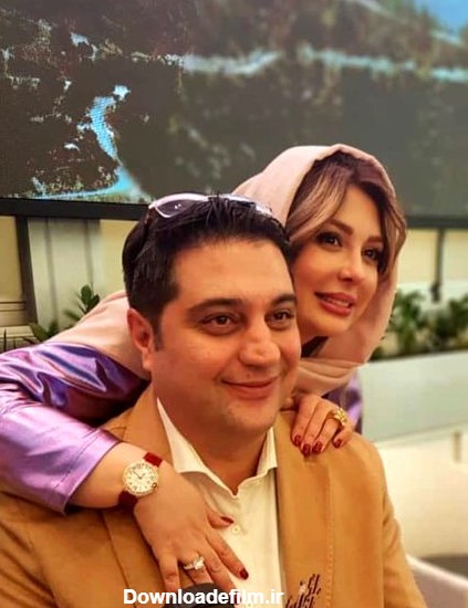 عکس عاشقانه و رسمی نیوشا ضیغمی و همسرش