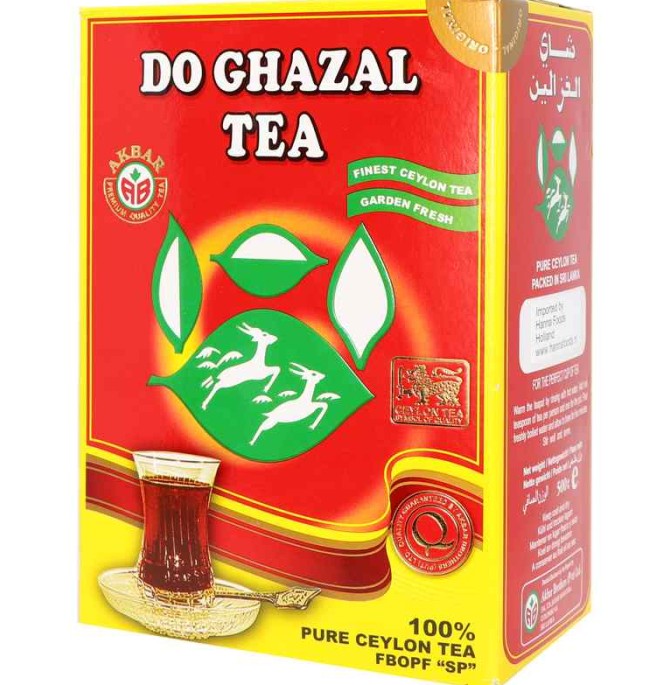 خرید چای دوغزال ساده شیرنشان چای خالص سبلان500گرم - فروشگاه حالاچی