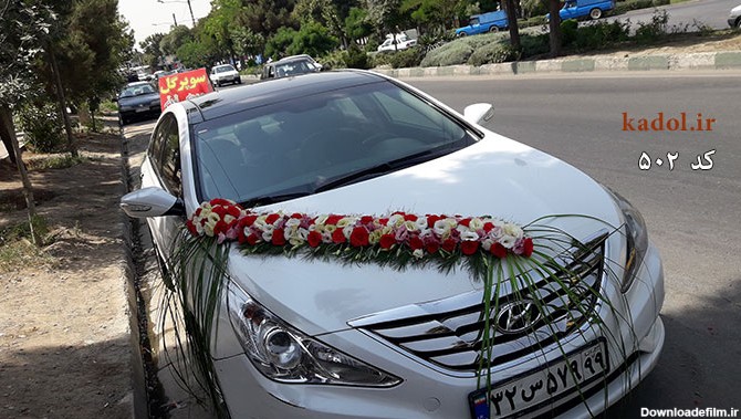 تزیین ماشین عروس کد 502 | سفارش کادو و گل در کرج : کرج کادول