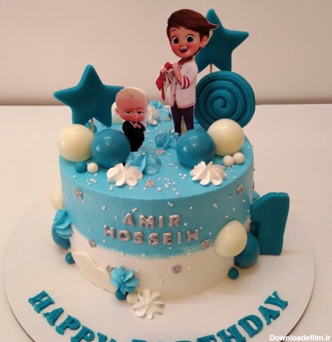 خرید و قیمت کیک تولد بچه رئیس از غرفه پریتا کیک