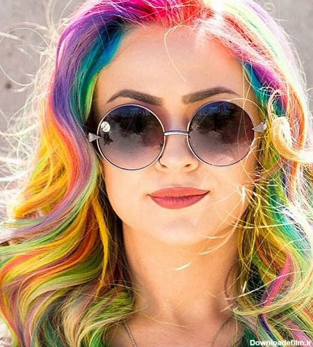 مدل موی رنگین کمانی - موهای هفت رنگ