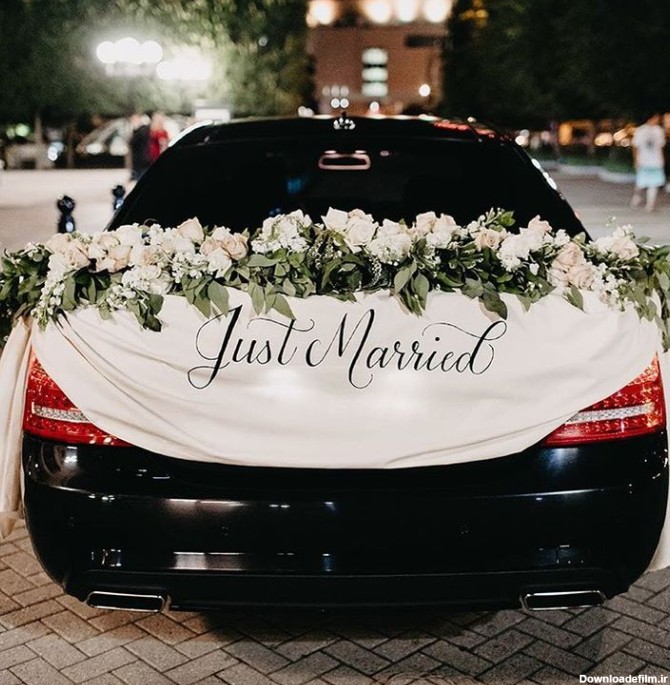 گل زدن ماشین عروس جدید و ساده