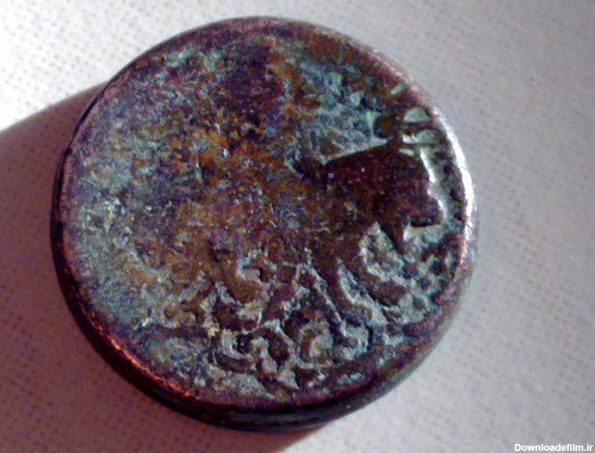 سکه قدیمی مسی فلوس شاه سلطان حسین صفوی