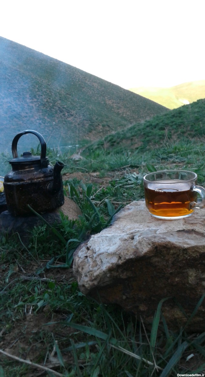 یه چای زغالی تو طبیعت زیبای شهرم - عکس ویسگون