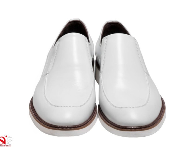 کفش سفید دامادی سی سی مدل فابی