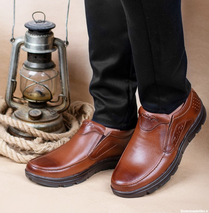 کفش مردانه چرم طبیعی تکتاپ مدل 15-442 مشخصات، قیمت و خرید | بانک کفش