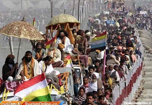 مراسم مذهبی کوم میلا  در الله آباد هند