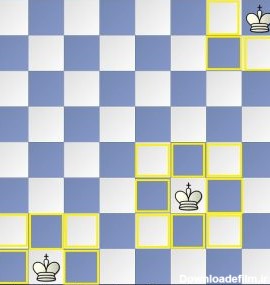 شاه چگونه حرکت و حمله میکند | شطرنج سفید