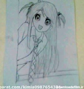 ۲ نقاشی من از دختر ژاپنی کارتونی
