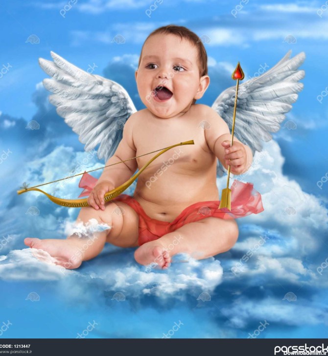 بچه کوپید با بال های فرشته 1213447