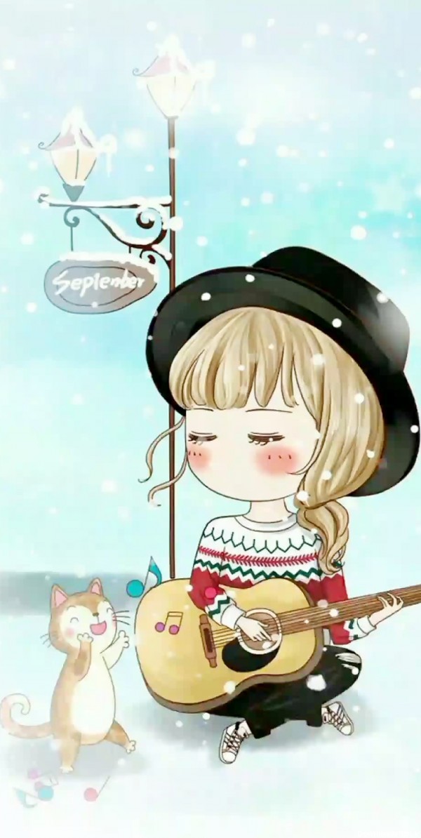 ادیت عکس دختر در حال گیتار زدن