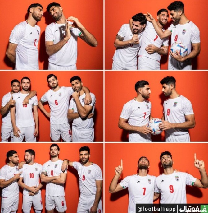 عکس شات‌های جدید از بازیکنان تیم فوتبال ایران