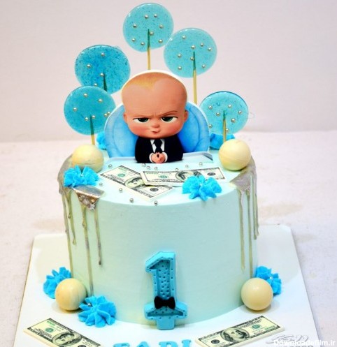 خرید و قیمت تاپر تزیین کیک بهگز مدل بچه رئیس مناسب برای تزیین کیک ...