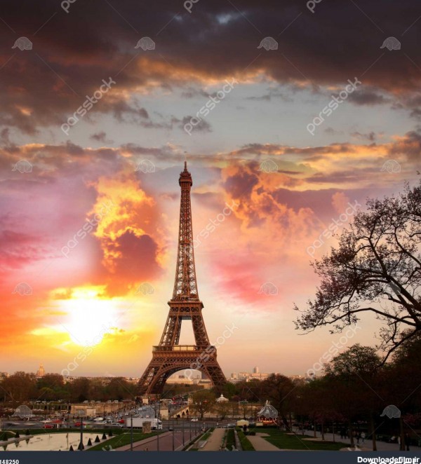 برج ایفل در شب پاریس فرانسه 1148250