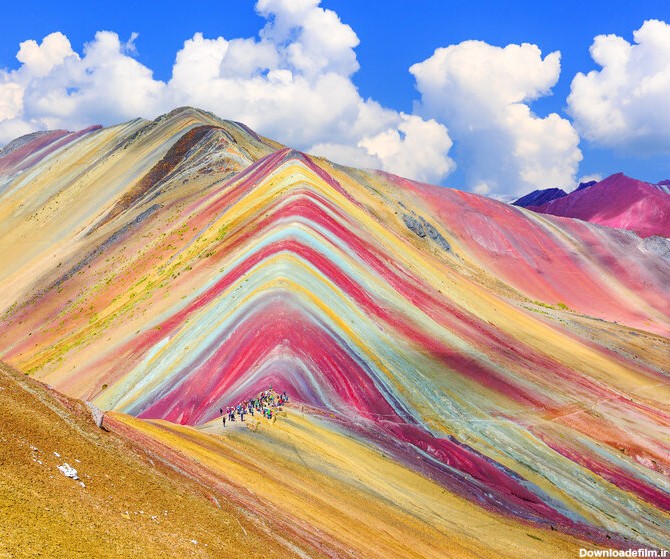 کوه‌های رنگین کمانی دنیا