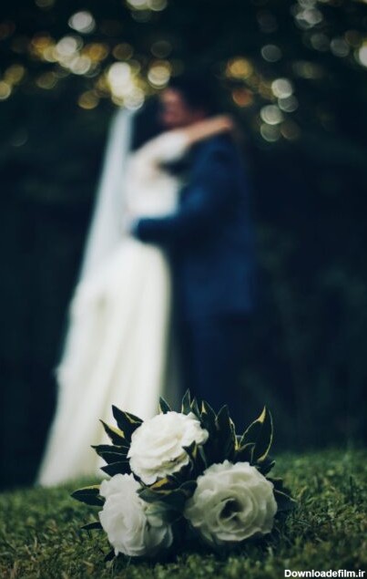 عروس و داماد و دسته گل برای حنابندان