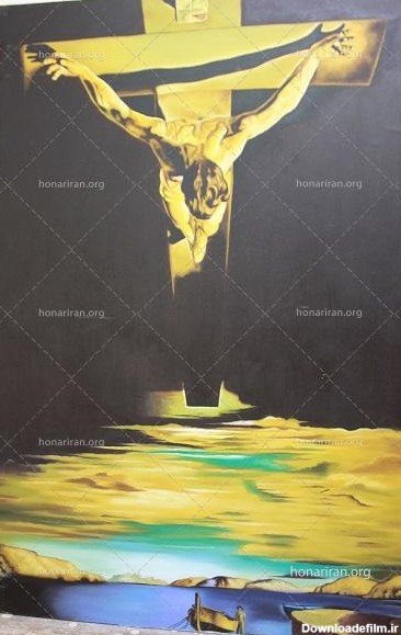نقاشی صلیب عیسی مسیح - نمایشگاه هنر ایران