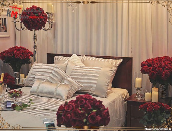 استفاده از گل و گلدان در اتاق خواب