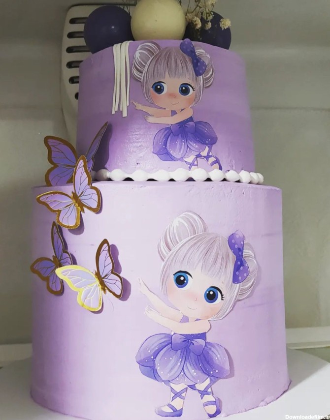 کیک تولد دو طبقه – شیرینی های خانگی با کیفیت | سفارش شیرینی|سفارش کیک