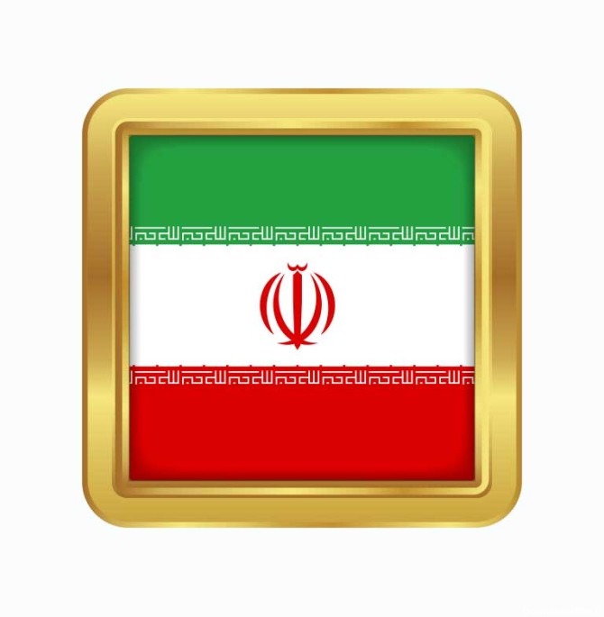 دانلود طرح لایه باز پرچم مربع ایران