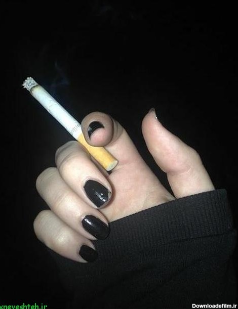 عکس سیگار کشیدن دختر پروفایل - کامل (مولیزی)