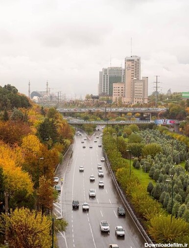 مناظر خیره کننده از تهران بارانی