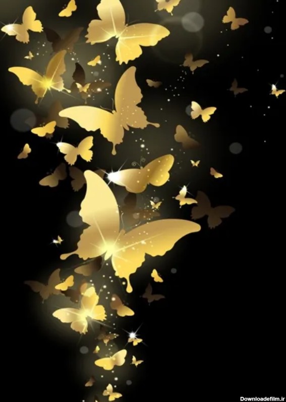 عکس پروانه طلایی برای تصویر زمینه
