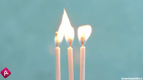 کارت پستال تولد طرح شمع