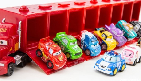 اسباب بازی های پسرانه/ماشین بازی/قسمت 4/حمل مینی ماشین ها با کامیون
