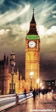 عکس زمینه ساعت بیگ بن شهر لندن پس زمینه | والپیپر گرام