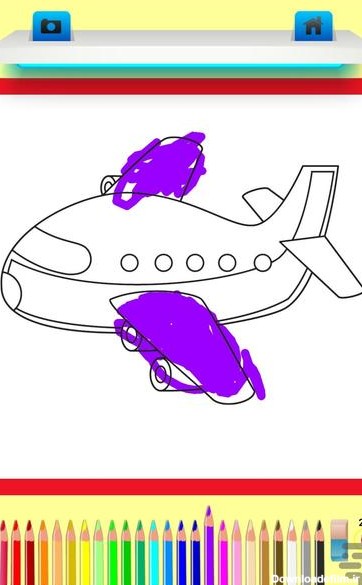 دفتر نقاشی هواپیما - عکس بازی موبایلی اندروید