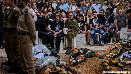 مراسم خاکسپاری سربازان اسرائیلی کشته شده در حمله حماس