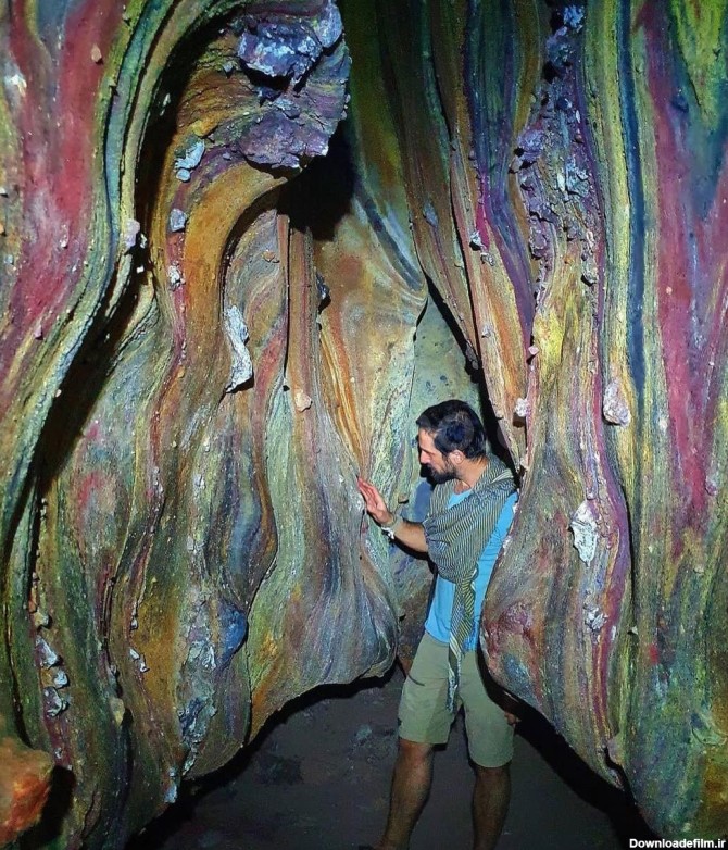 غار رنگین کمان هرمز یک پدیده‌ی نایاب جهانی که باید ببینید! - طبیعت ...