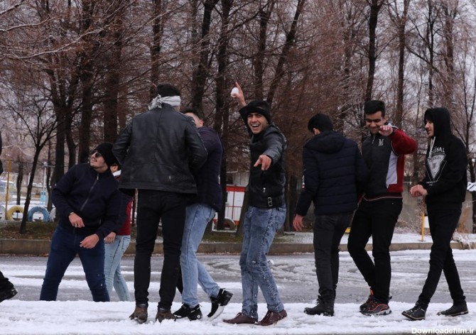 بارش زیبای برف زمستانی در شهرکرد به روایت تصویر