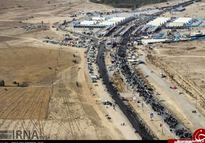 تصاویر هوایی از مرز مهران