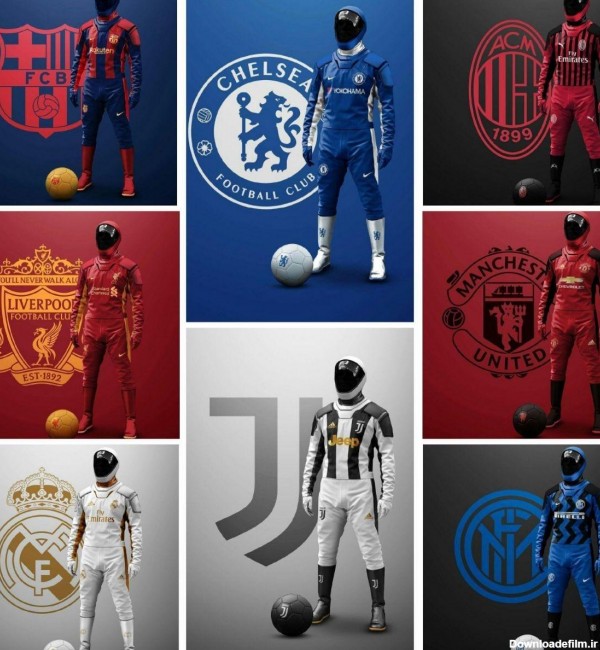 رونمایی از لباس کرونایی تیم‌های مطرح فوتبال جهان + عکس