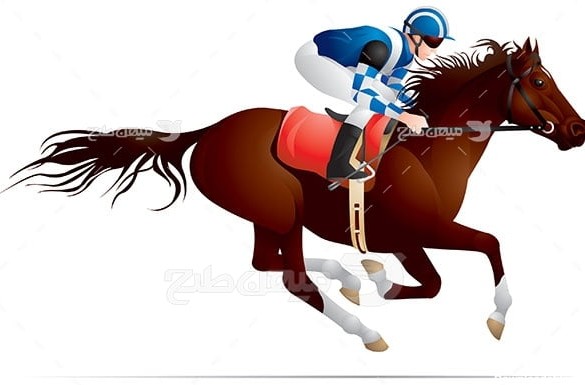 وکتور ورزش اسب سواری
