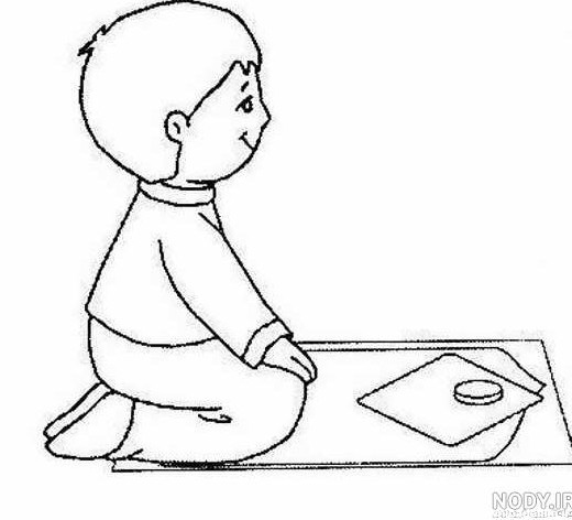 عکس پسری در حال نماز خواندن
